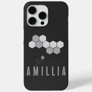 Honeycomb Bee Name Typografie Design Case-Mate iPhone Hülle