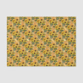 Honeycomb Bee Sonnenblumenmuster Seidenpapier (Vorderseite)