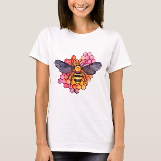Honeycomb Bee T-Shirt (Vorderseite)