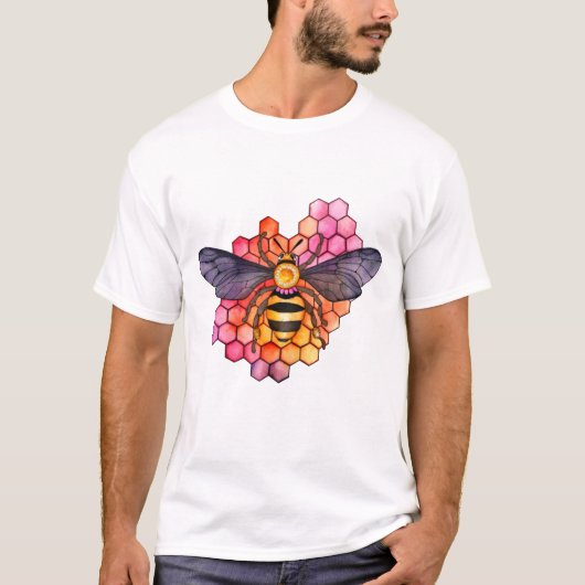 Honeycomb Bee T-Shirt (Vorderseite)