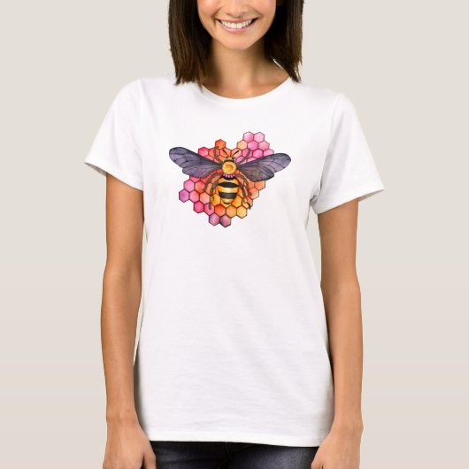 Honeycomb Bee T-Shirt (Vorderseite)