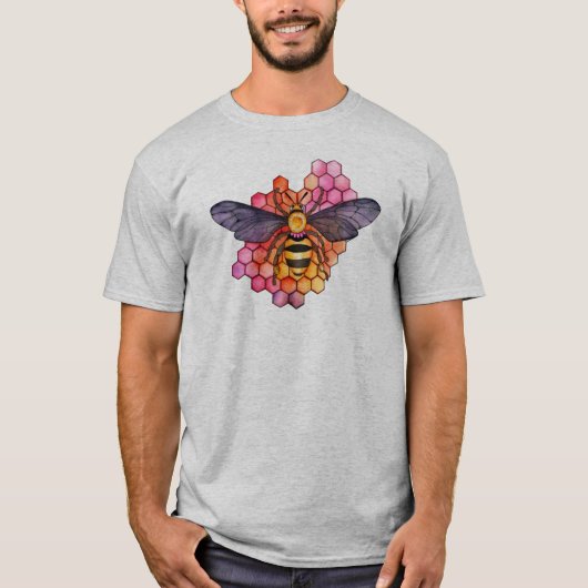 Honeycomb Bee T-Shirt (Vorderseite)