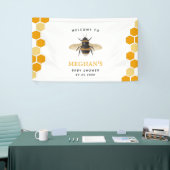 Honeycomb Bee Theme Babydusche Willkommen Banner (Messeveranstaltung)