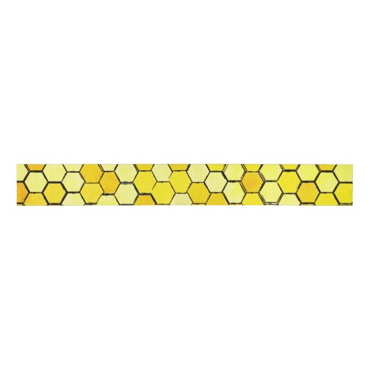 Honeycomb Bee Themed Ripsband (Vorderseite)