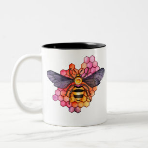 Honeycomb Bee Zweifarbige Tasse