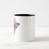 Honeycomb Bee Zweifarbige Tasse (Mittel)