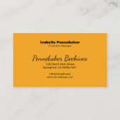 Honeycomb Beehive Frame Apiary Visitenkarte (Rückseite)