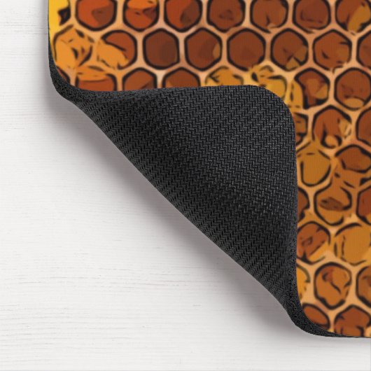 Honeycomb Beehive Honey Bee Mouse Pad Mousepad (Ecke)