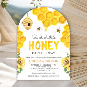 Honeycomb Beehive Sweet Honey Bee Baby Shower Einladung