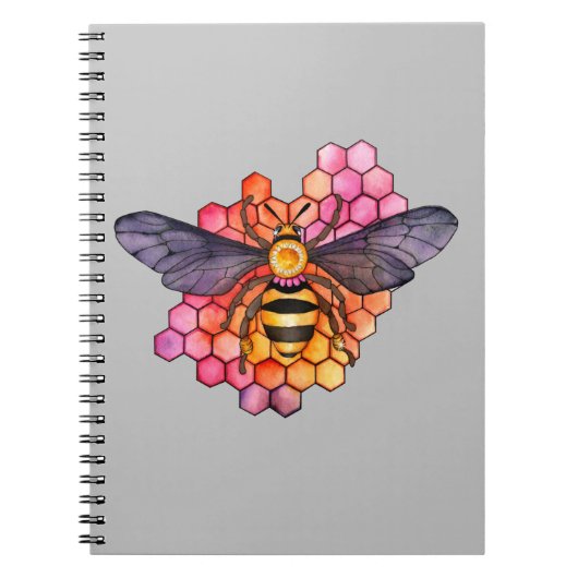Honeycomb-BienenNotebook Notizblock (Vorderseite)
