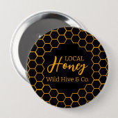 Honeycomb – Black or White Background Button (Vorne & Hinten)