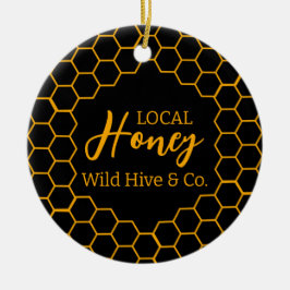 Honeycomb – Black or White Background Keramik Ornament