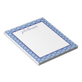 Honeycomb Blue and Navy Notepad Notizblock (angewinkelt)