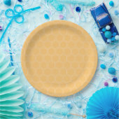 Honeycomb Bumblebee Baby Dusche Pappteller (Party)