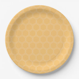 Honeycomb Bumblebee Baby Dusche Pappteller