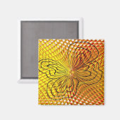 Honeycomb Butterfly Magnet (Vorderseite/Rückseite)