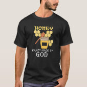 Honeycomb Candy Nature Wildlife Bees T-Shirt (Vorderseite)