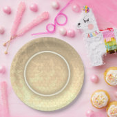 Honeycomb Damask Wedding Pappteller (Party)