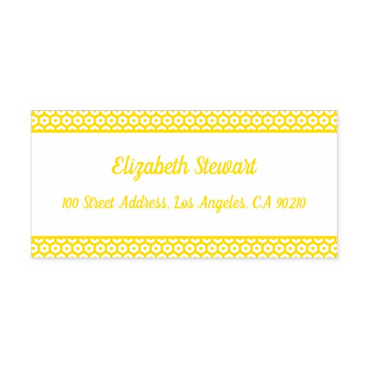 Honeycomb Design Rücksendeadresse Selbstfarbige Br Permastempel (Design)