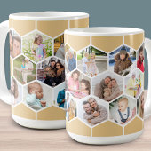 Honeycomb Foto Collage 17 Bild 15oz Kaffeetasse