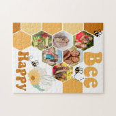 Honeycomb Foto Collage Bee Happy Kids Puzzle (Horizontal)