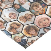 Honeycomb Foto Collage mit 12 Fotos Kurzer Tischläufer (Ecke)