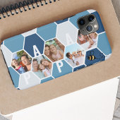 Honeycomb Foto Collage Papa oder 4 Letter Name Case-Mate iPhone Hülle