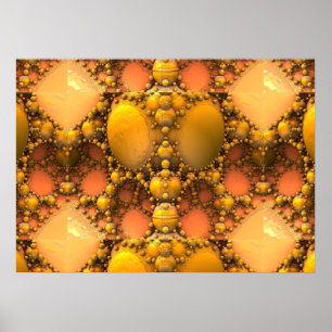 Honeycomb Fraktal Poster