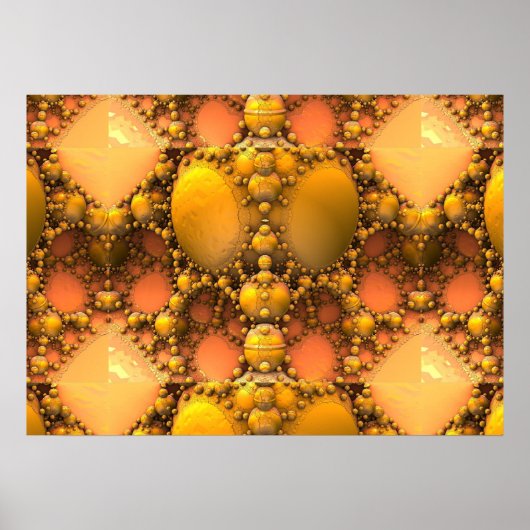 Honeycomb Fraktal Poster (Vorne)
