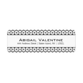 HoneyComb Geomtric-Rücksendeadressen-Aufkleber