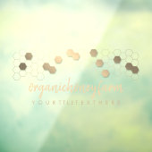 Honeycomb Gold Apiary Store Fensteraufkleber (Blatt 3)