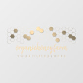 Honeycomb Gold Apiary Store Fensteraufkleber (Blatt)