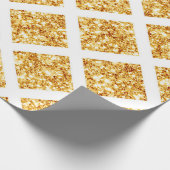 Honeycomb Gold Glitzer Boho Popular Collection Geschenkpapier (Ecke)