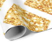 Honeycomb Gold Glitzer Boho Popular Collection Geschenkpapier (Rolleneckpunkt)