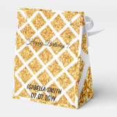 Honeycomb Gold Glitzer Boho Popular Collection Geschenkschachtel (Rückseite)