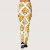 Honeycomb Gold Glitzer Boho Popular Collection Leggings (Rückseite)