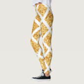 Honeycomb Gold Glitzer Boho Popular Collection Leggings (Links)