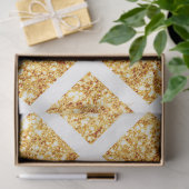 Honeycomb Gold Glitzer Boho Popular Collection Seidenpapier (Geschenk)