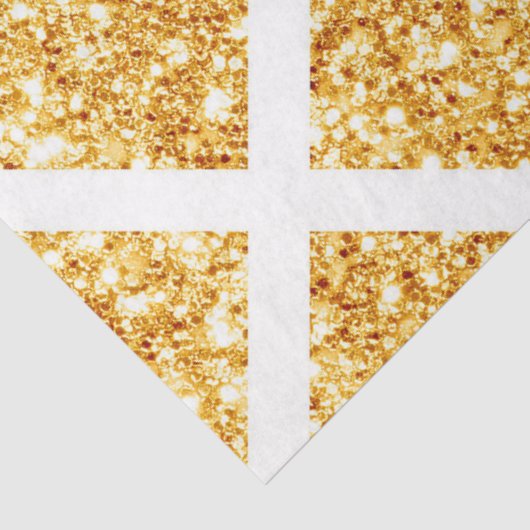 Honeycomb Gold Glitzer Boho Popular Collection Seidenpapier (Ausschnitt)