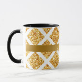 Honeycomb Gold Glitzer Boho Popular Collection Tasse (Links)
