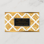 Honeycomb Gold Glitzer Boho Popular Collection Visitenkarte (Vorderseite)