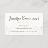 Honeycomb Gold Zuhause Real Anwesen Visitenkarte (Rückseite)