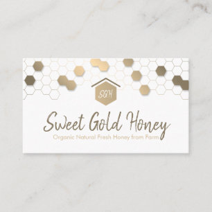Honeycomb Gold Zuhause Real Anwesen Visitenkarte