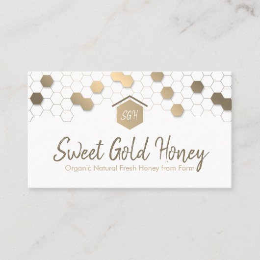 Honeycomb Gold Zuhause Real Anwesen Visitenkarte (Vorderseite)
