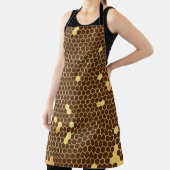 Honeycomb Golden Honey Pattern Schürze (InSitu)