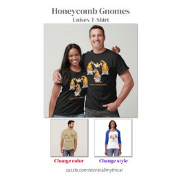 Honeycomb Hat Honey mit Bienen Unisex T-Shirt