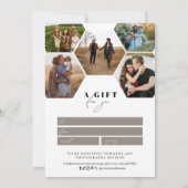 Honeycomb Hexagon Fotografy Gift Certificate (Rückseite)