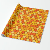 Honeycomb Hexagon Wrapping Paper | Geschenkpapier (Ungerollt)