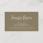 Honeycomb Hexagonal Raw Visitenkarte (Rückseite)