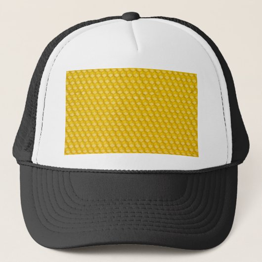 Honeycomb Hintergrund Geschenke Vorlage Truckerkappe (Vorderseite)
